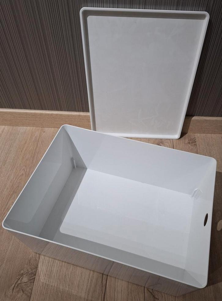 Witte opbergdozen en vuilbakje, Doe-het-zelf en Bouw, Kratten en Dozen, Ophalen