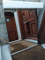 Grand miroir de salle de bain avec 3 lampes, Moins de 100 cm, Enlèvement, Utilisé, Rectangulaire