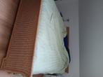 Bed, Huis en Inrichting, Ophalen, Beige, Tweepersoons, Zo goed als nieuw