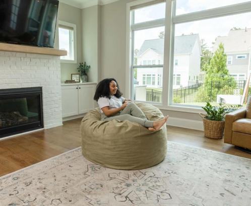 CozySack (US) brand Large Beanbag, Huis en Inrichting, Zitzakken, Zo goed als nieuw, Zitzak, Groen, Ophalen