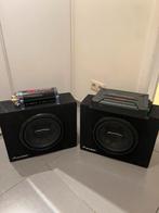 2x Pioneer TS-W261S4 + versterker GM-A4604 + condensator, Ophalen, Zo goed als nieuw