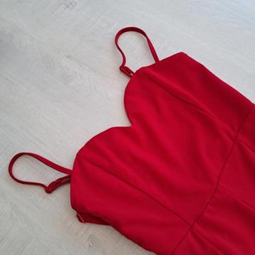 Combinaison rouge - moulante - jambes fendues - Shein - tail beschikbaar voor biedingen