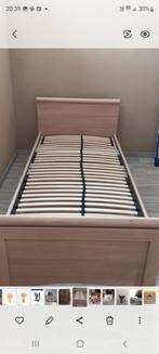 1 persoonsbed en 2 kastjes, Huis en Inrichting, Slaapkamer | Bedden, Ophalen, 90 cm, Eenpersoons, Beige