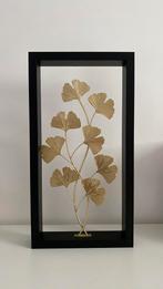 Zwart decoratief frame met gouden bladeren, Nieuw