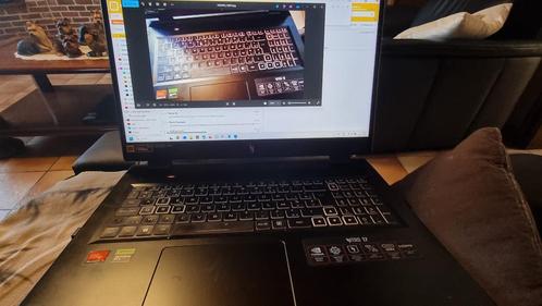 Acer Nitro  AN17-41-R7VF, Computers en Software, Windows Laptops, Zo goed als nieuw, 17 inch of meer, SSD, Azerty, Gaming, Ophalen