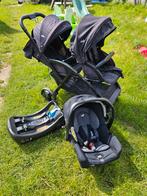 Set joie duo buggy / dubbele kinderwagen maxicosi isofix, Comme neuf, Poussette, Enlèvement