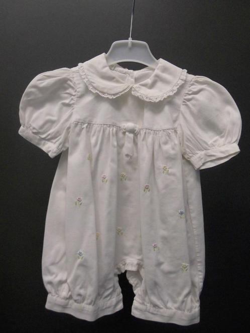 Magnifique Barboteuse blanche  de BRUGES  taille : 9 mois, Enfants & Bébés, Vêtements de bébé | Taille 74, Comme neuf, Garçon