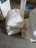 2 donsdekens, Huis en Inrichting, Slaapkamer | Beddengoed, Ophalen, Gebruikt, Wit, Tweepersoons