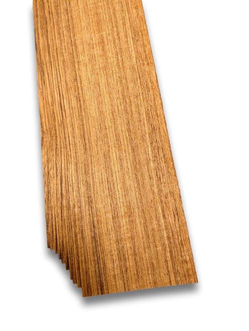 Teak fineer | 23 vellen | 180x11 cm, Hobby en Vrije tijd, Overige Hobby en Vrije tijd, Nieuw, Verzenden