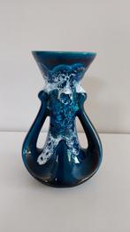 Prachtig blauw Fat Lava druipglazuur vaasje -stijl Vallauris, Antiek en Kunst, Antiek | Vazen, Ophalen of Verzenden