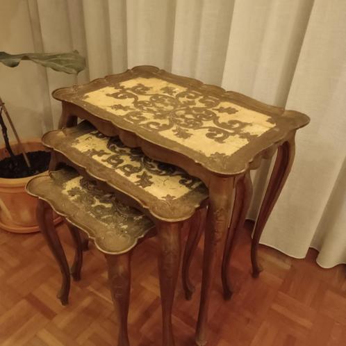 Florentijnse bijzettafelfjes, Maison & Meubles, Tables | Tables d'appoint, Enlèvement