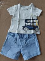 Set short + t-shirt Mayoral - jongen - wit/blauw - maat 80, Enfants & Bébés, Vêtements de bébé | Taille 80, Ensemble, Garçon, Enlèvement ou Envoi