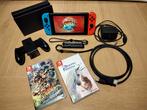Nintendo Switch V1 met originele toebehoren in topconditie, Games en Spelcomputers, Spelcomputers | Nintendo Switch, Ophalen, Met games