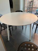 Tafel wit 120cm diameter, Huis en Inrichting, Ophalen, Kunststof, Gebruikt, 100 tot 150 cm