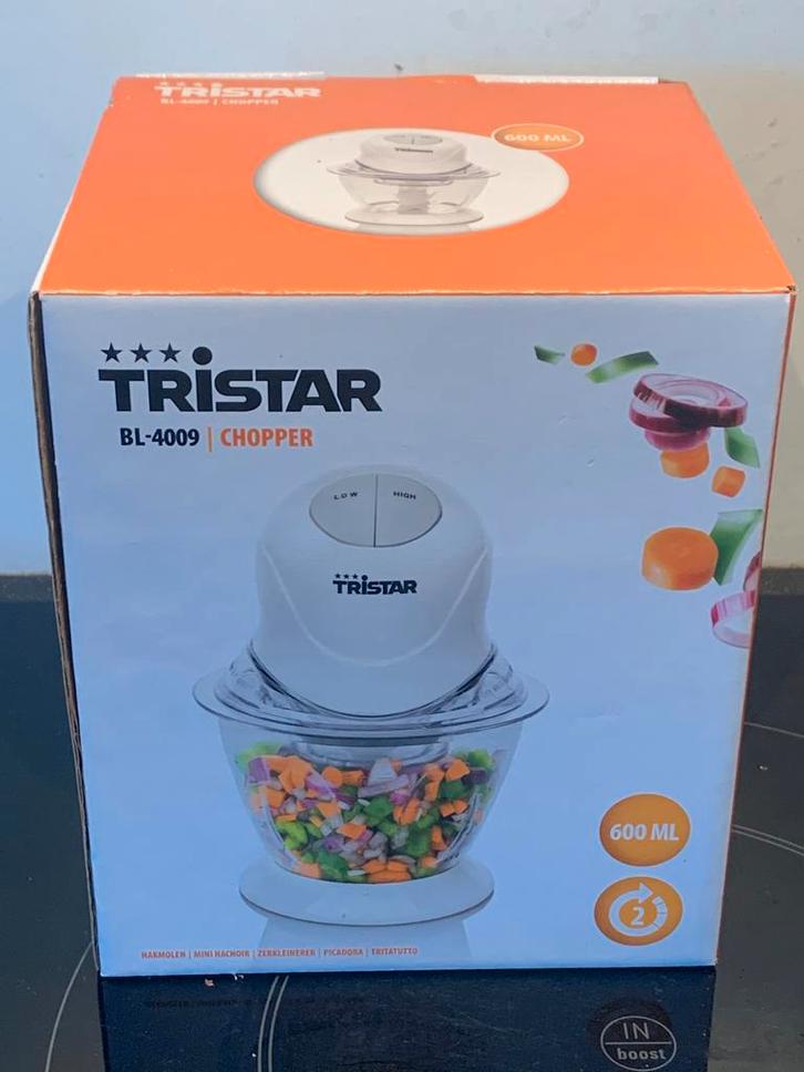Chopper-snijder BL-4009 van Tristar NIEUW, Elektronische apparatuur, Blenders, Nieuw, Blender to go, Ophalen of Verzenden