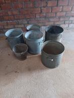 Lot prachtige  zinken kuipen te koop, Tuin en Terras, Ophalen