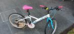 Kinderfiets b'twin 20 inch wit / blauw / roze, Ophalen, Gebruikt