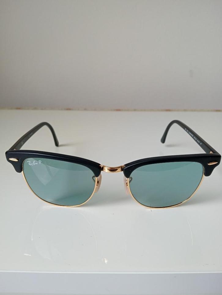 Ray -Ban Clubmaster Polarized Zonnebril -Origineel, Handtassen en Accessoires, Zonnebrillen en Brillen | Heren, Zo goed als nieuw