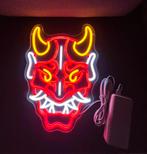 Masque japonais Hannya au néon, Enlèvement ou Envoi, Neuf, Table lumineuse ou lampe (néon)