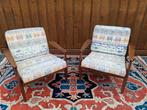2 Vintage Deense teakhouten design Lounge chairs, Ophalen