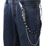 Skull design biker dubbele portefeuille ketting, Ophalen of Verzenden, Nieuw zonder kaartje, Dames, Overige typen