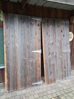 2 stevige zware houten deuren, Ophalen, Zo goed als nieuw, Hout, 2 meter of meer
