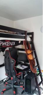 Houten tussenbed 90x200 - 120€, Kinderen en Baby's, Ophalen, Gebruikt, Hoogslaper