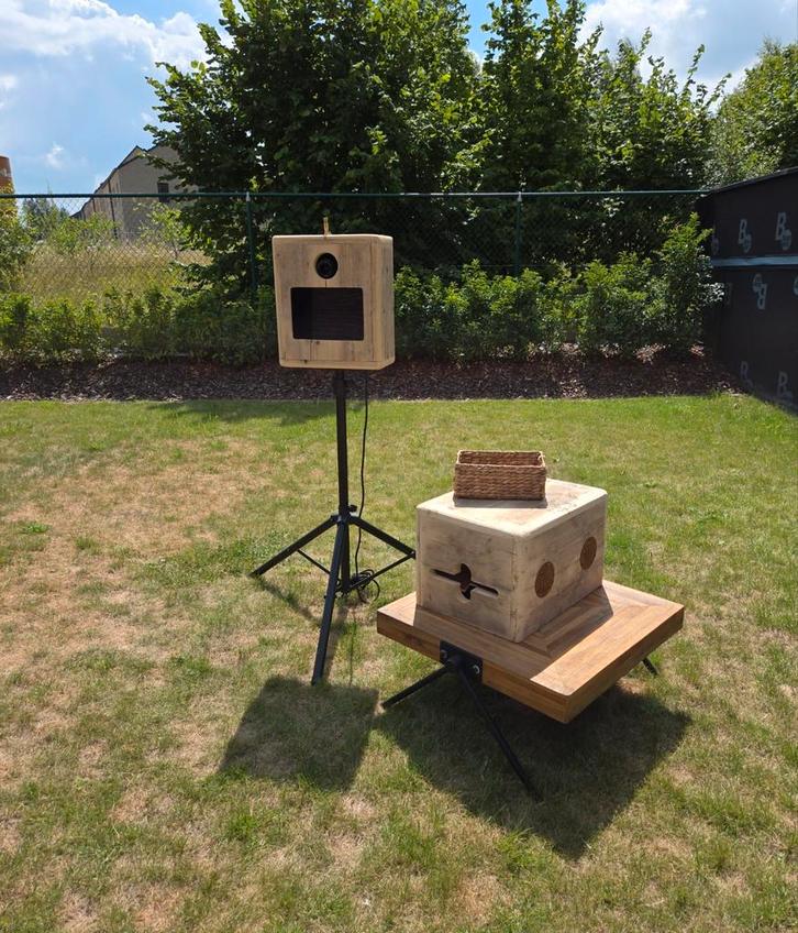 Uniek op maat gemaakte photobooth, Audio, Tv en Foto, Overige Audio, Tv en Foto, Zo goed als nieuw, Ophalen