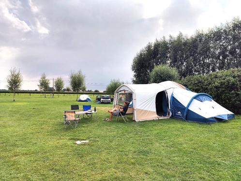 Opblaasbare tent voor 8 personen + Opblaasbare leefruimte, Caravanes & Camping, Tentes, Plus de 6, Comme neuf, Enlèvement