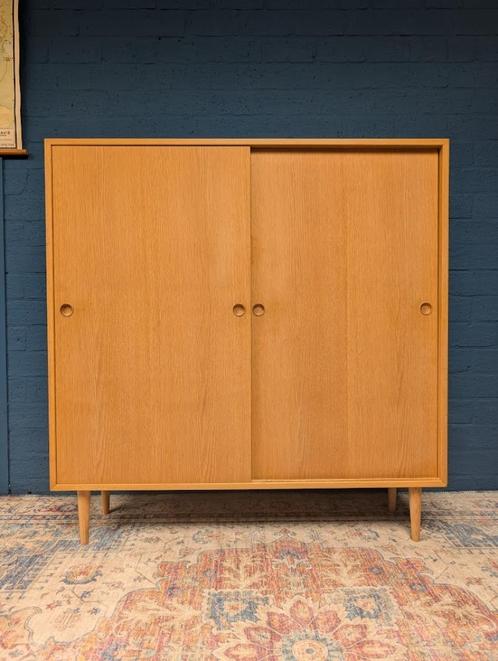 Vintage kledingkast / schoenenkast, Borge Mogensen, Deens, Verzamelen, Retro, Huis en Inrichting, Ophalen