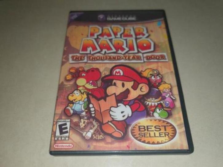 Paper Mario The Thousand Year Door Gamecube GC Game Case (2), Games en Spelcomputers, Games | Nintendo GameCube, Zo goed als nieuw