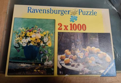 Puzzles Fleurs et fruits 2 X 1000 pièces, Hobby & Loisirs créatifs, Sport cérébral & Puzzles, Comme neuf, Puzzle, Plus de 1 500 pièces