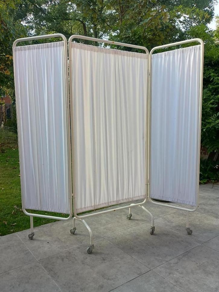 kamerscherm op wieltjes, Huis en Inrichting, Woonaccessoires | Kamerschermen, Gebruikt, Ophalen