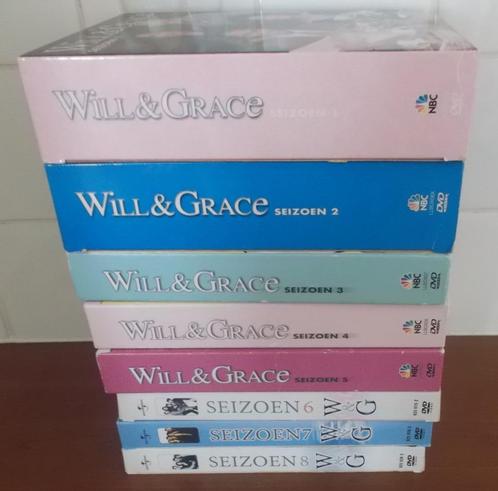 dvd 's Will & Grace, seizoen 1 tot en met 8, CD & DVD, DVD | TV & Séries télévisées, Enlèvement ou Envoi