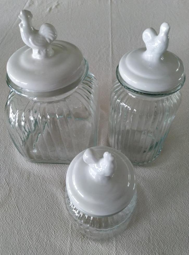 Vintage glazen bokalen, Huis en Inrichting, Woonaccessoires | Overige, Zo goed als nieuw, Ophalen