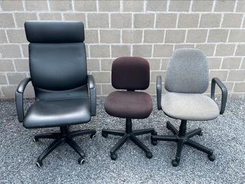 3 bureaustoelen beschikbaar voor biedingen