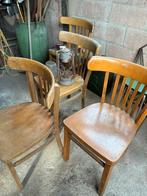Oude cafestoelen 4 stuks, Ophalen, Zo goed als nieuw