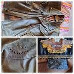 lederen Harley vest, Motoren, Kleding | Motorkleding, Ophalen, Tweedehands, Heren, Jas | leer