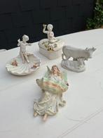 Keramiek - Porselein curiosa ( engel, schaal, hart-pot, koe), Antiek en Kunst, Ophalen
