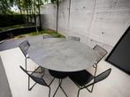 NIEUWE ronde tuintafel 12mm VOLKERAMIEK dia150cm, Tuin en Terras, Tuintafels, Ophalen, Nieuw, Rond, Metaal