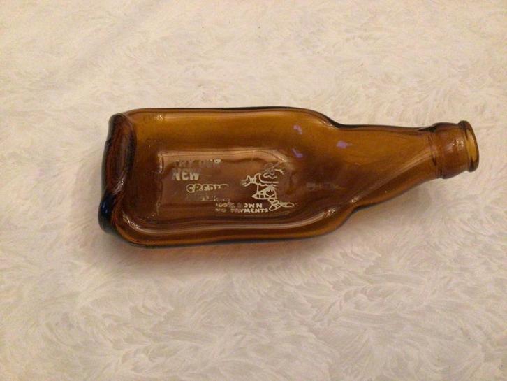 Barkruk en plat flesje voor man cave, Verzamelen, Biermerken, Ophalen of Verzenden