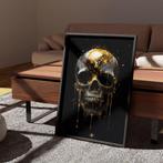 Uniek XXL Glasschilderij | Dripping Gold LV Skull - 6 sizes, Huis en Inrichting, Oorspronkelijke maker, Verzenden, Nieuw, 125 cm of meer