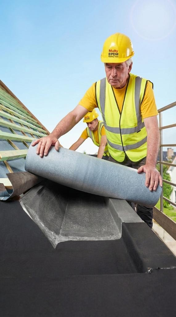 DAK GOOT LEK ? Zelfklevende EPDM 1,3mm v.a. € 8,50m, Doe-het-zelf en Bouw, Dakpannen en Dakbedekking, Nieuw, Dakleer, Overige materialen