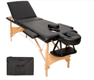 Nieuwe opvouwbare houten massagetafel met 3 zones