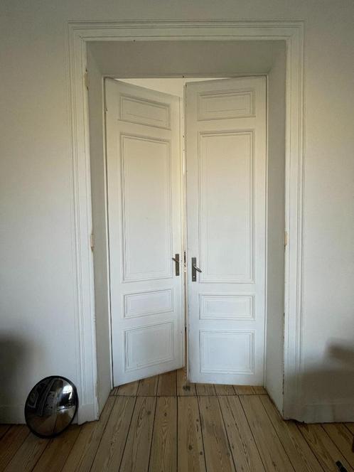 Dubbele houten deur en lijstwerk, Huis en Inrichting, Overige Huis en Inrichting, Gebruikt, Ophalen