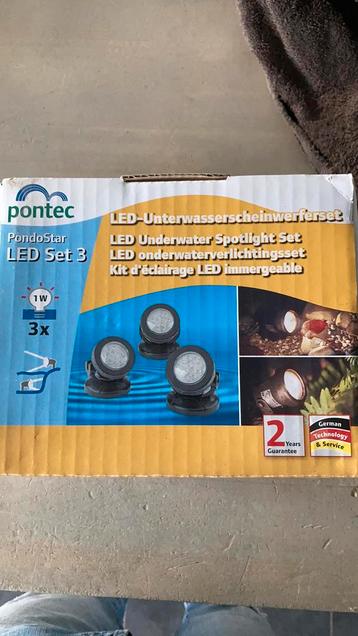 Pontec Pondostar LED lot de 3 éclairages de bassin