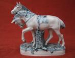 Apart beeld van paarden uit porselein., Antiquités & Art, Antiquités | Porcelaine, Enlèvement
