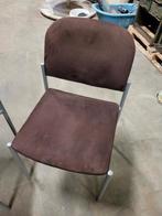 23 kwalitatieve stoelen bruin/grijs metaal, Ophalen, Zo goed als nieuw, Bruin, Metaal