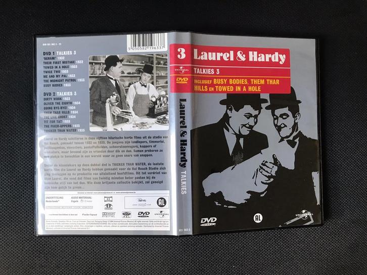Laurel & Hardy TALKIES 3 (2 DVD), Cd's en Dvd's, Dvd's | Komedie, Zo goed als nieuw, Overige genres, Alle leeftijden, Ophalen