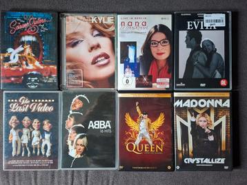 8 X DVD POP ARTIESTEN beschikbaar voor biedingen
